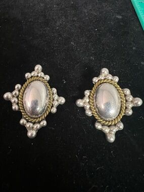 TAXCO 925 STERLING SILVER VINTAGE CLIP ON EARRINGS